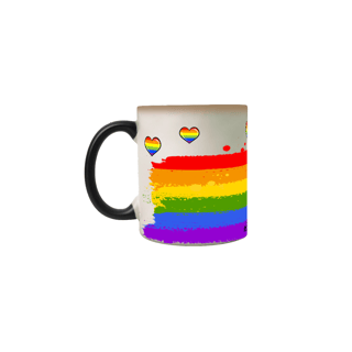 Caneca MÁGICA Listra com Corações