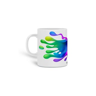 Caneca Tinta Colorida