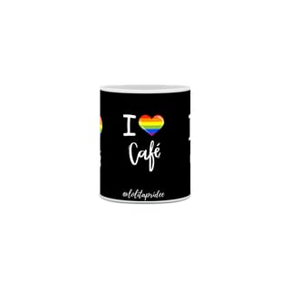 Nome do produto Caneca I Love Café (Fundo preto)