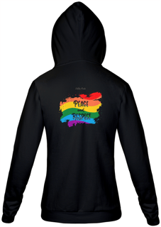 Nome do produto Moletom Com Zíper Unissex Peace and Respect