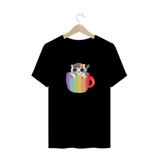 Nome do produto T-Shirt Quality Gato na Caneca