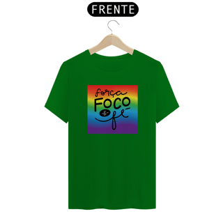 Nome do produto T-Shirt Quality Foco, força e fé