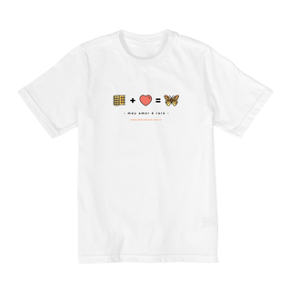 Nome do produto Camiseta Infantil Meu Amor é Raro - 2 a 8 anos 