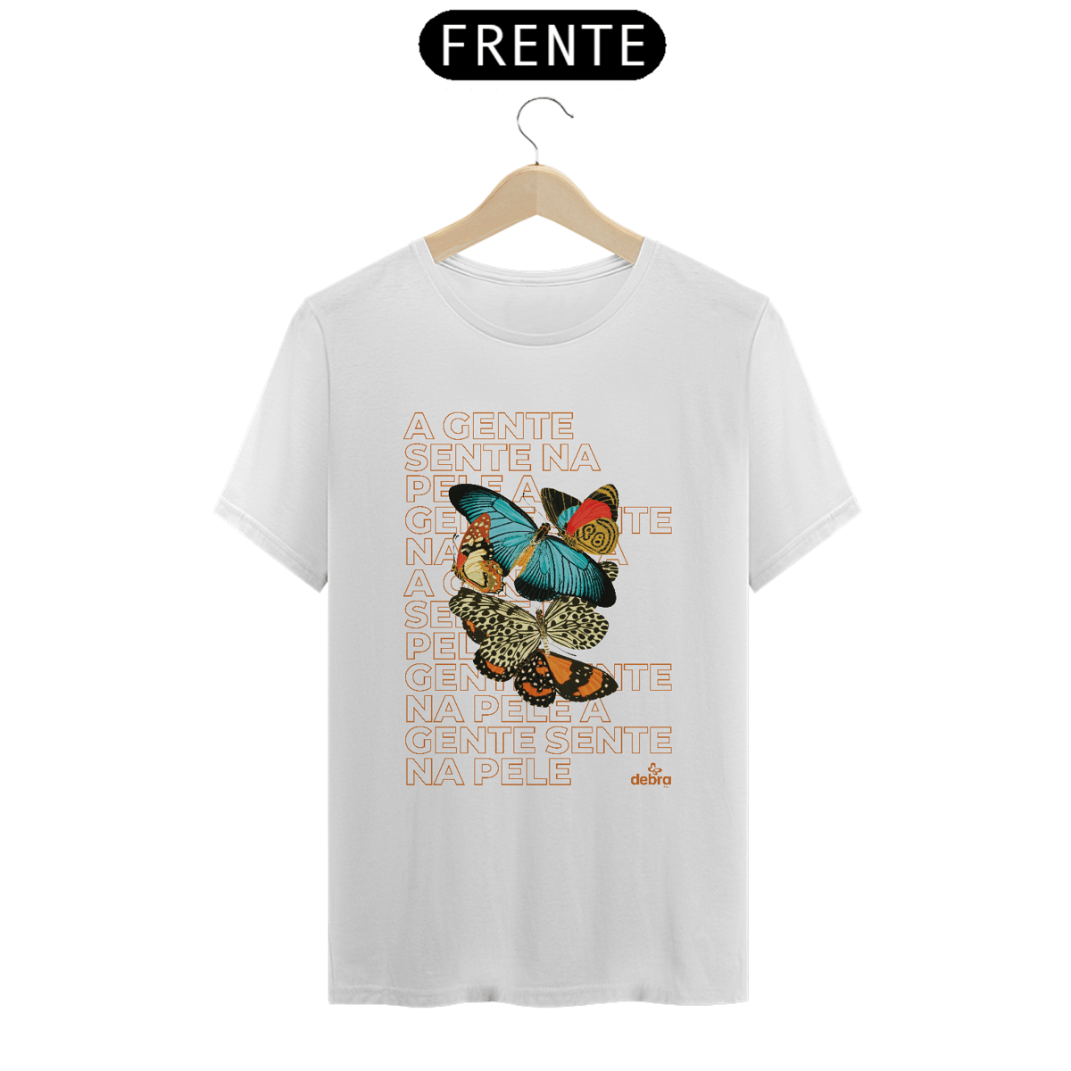 Nome do produto: Camiseta A Gente Sente na Pele Outline