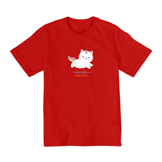 Nome do produto Camiseta Infantil Gato Unicórnio Raro - 2 a 8 anos 