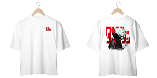 Nome do produto camisa oversized 0karun dan da dan estampa detalhada frente e costas