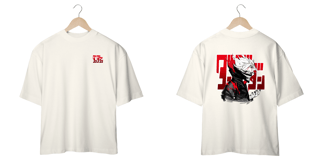 Nome do produto camisa oversized 0karun dan da dan estampa detalhada frente e costas