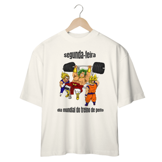 Nome do produto camisa oversized dragon ball, goku broly e vegeta