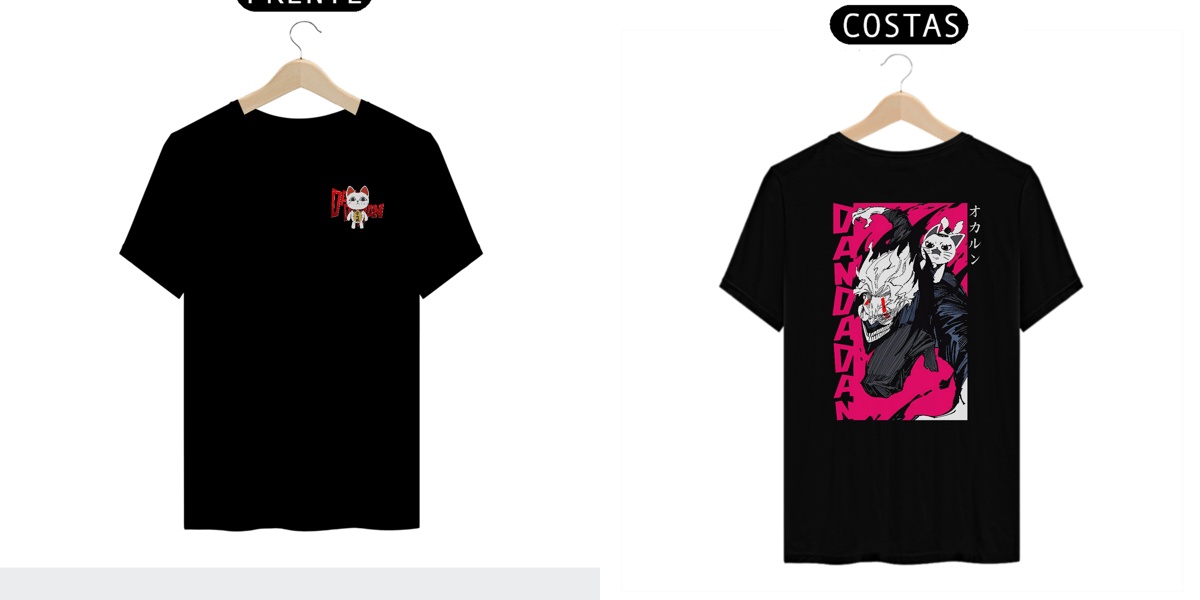 Nome do produto: Camisa dan da dan okarun estampa frente e costas