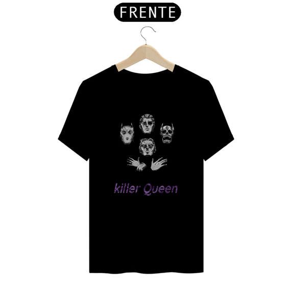 CAMISA SIMPLES ESTAMPA JOJO KILLER QUEEN YOSHIGAKE KIRA