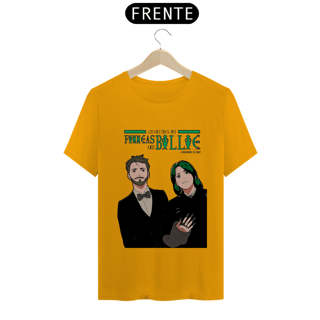 Nome do produto Camiseta 'Billie Eilish e Finneas estilo mangá'