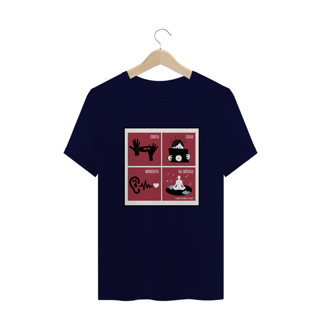 Nome do produto Camiseta plus size Curta cada momento da música
