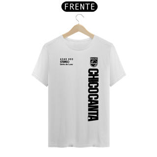Nome do produto Camiseta 'Chicocanta' - capa branca 1973