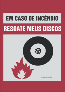 Nome do produto Pôster  'em caso de incêndio'