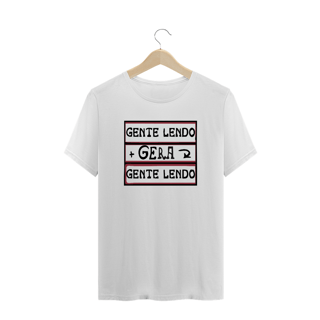 Nome do produto Camiseta plus size 'Gente lendo' 