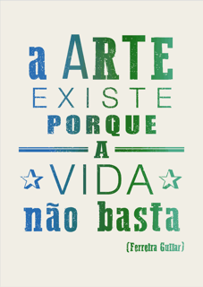 Nome do produto Pôster 'a vida não basta'