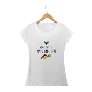 Nome do produto Blusinha 'menos Twitter mais bem-te-vi' 