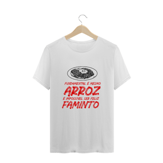 Nome do produto Camiseta 'é impossível ser feliz faminto' 