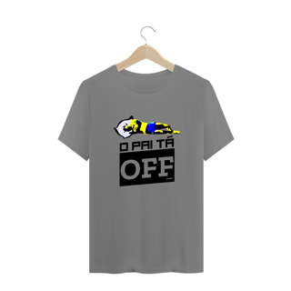 Nome do produto Camiseta plus size 'o pai tá OFF' 