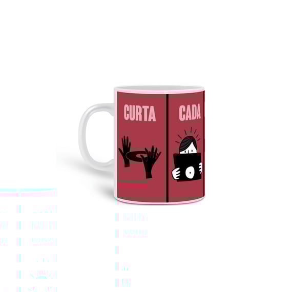 Caneca Curta cada momento da música