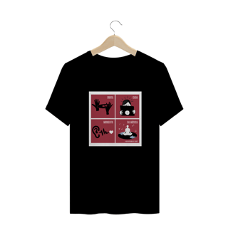 Nome do produto Camiseta plus size Curta cada momento da música