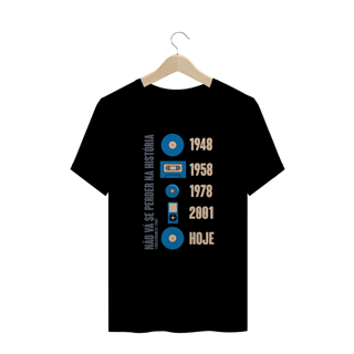 Nome do produto Camiseta plus size Não vá se perder na história