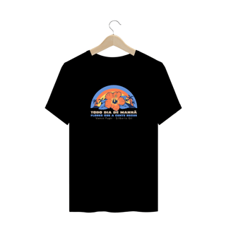 Camiseta plus size 'Vamos fugir'