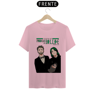 Nome do produto Camiseta 'Billie Eilish e Finneas estilo mangá'