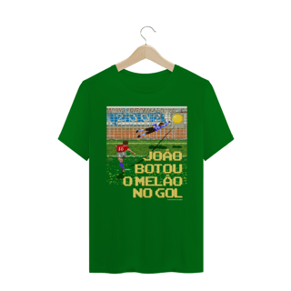 Nome do produto Camiseta 'João botou melão no gol' 