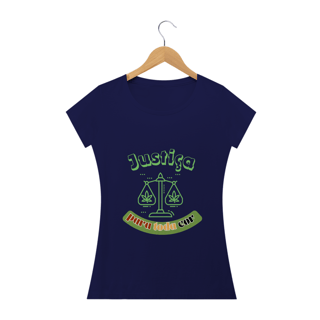 Nome do produto Camiseta fem justiça escura