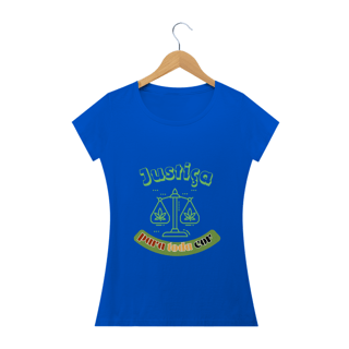 Nome do produto Camiseta fem justiça escura