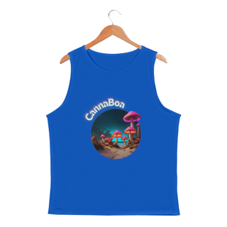 Nome do produto Regata esportiva masculina cogumelo a noite