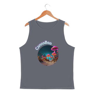 Nome do produto Regata esportiva masculina cogumelo a noite