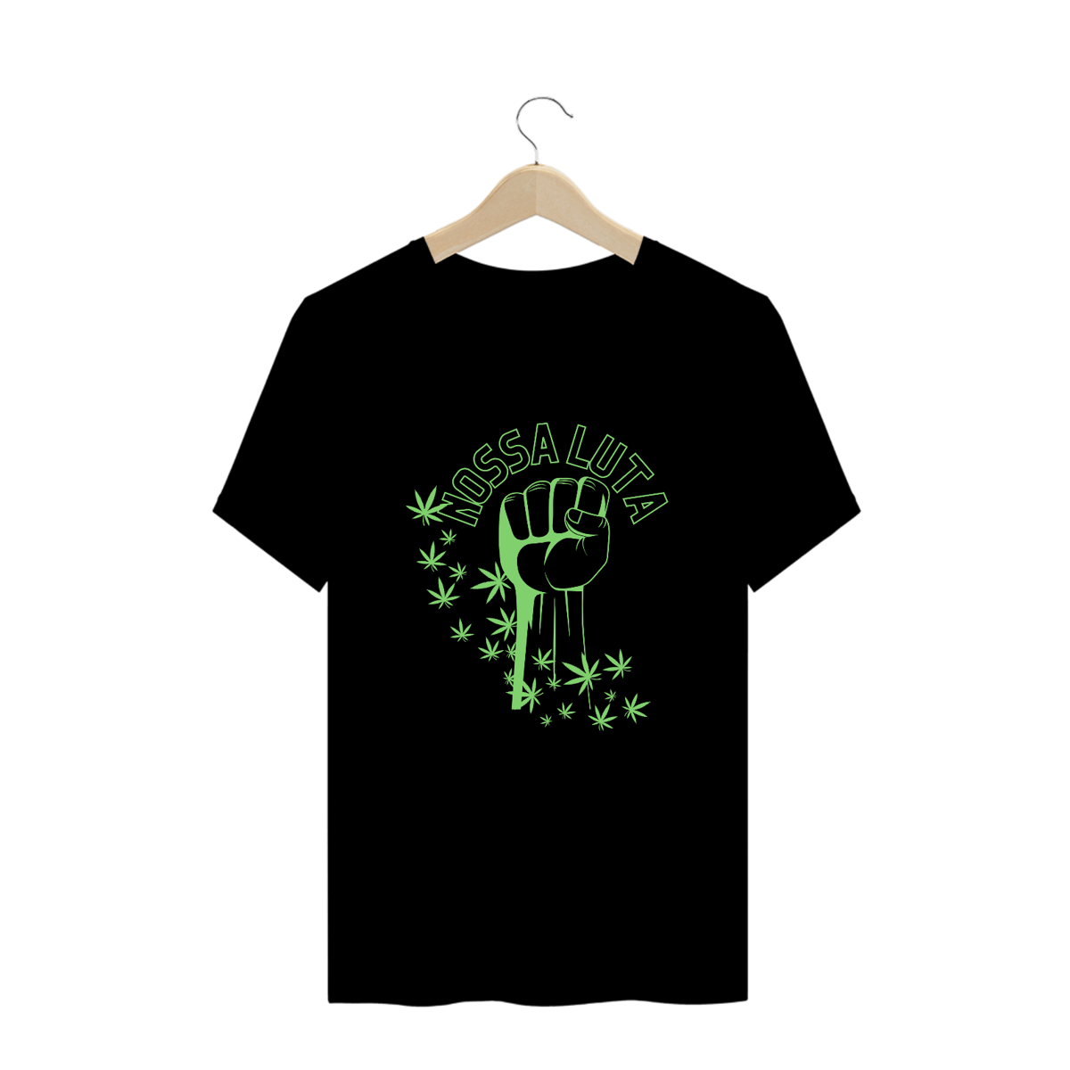 Nome do produto: Camiseta plus size - luta claro