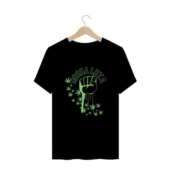 Camiseta plus size - luta claro