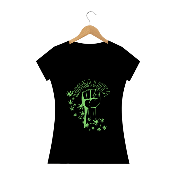 Camiseta fem - luta claro