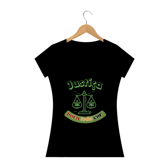 Camiseta fem justiça escura