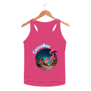 Nome do produto Regata esportiva feminina cogumelo a noite