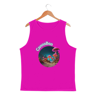 Nome do produto Regata esportiva masculina cogumelo a noite