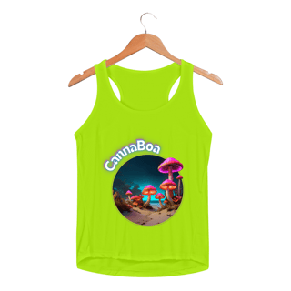 Nome do produto Regata esportiva feminina cogumelo a noite