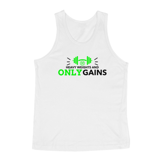 CAMISETA REGATA CLASSIC - HEAVY WEIGHTS AND ONLY GAINS - 48 PRO ORIGINAL LIFESTYLE