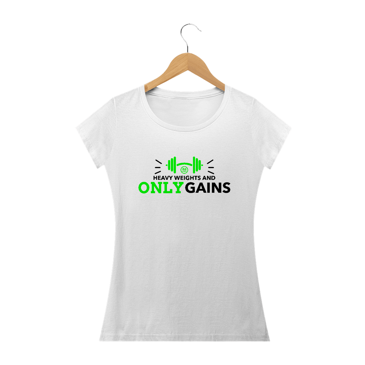 Nome do produto: T-SHIRT BABY LONG QUALITY FEMININA - HEAVY WEIGHTS AND ONLY GAINS - 48 PRO ORIGINAL LIFESTYLE