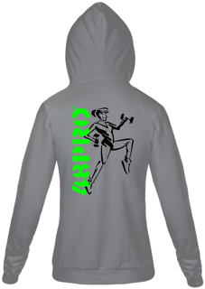 Nome do produto MOLETOM CAMGURU FLANELADO COM ZIPER E CAPUZ (ESTAMPA NAS COSTAS)  - FITNESS GIRL - 48 PRO ORIGINAL LIFESTYLE