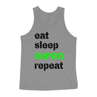 Nome do produto CAMISETA REGATA CLASSIC - EAT, SLEEP, 48PRO, REPEAT - 48 PRO ORIGINAL LIFESTYLE