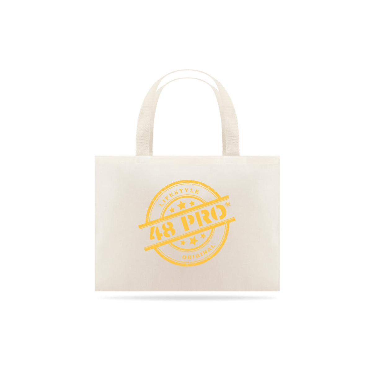 Nome do produto: ECO BAG SUSTENTÁVEL - 48 PRO ORIGINAL LIFESTYLE EM AMARELO OURO