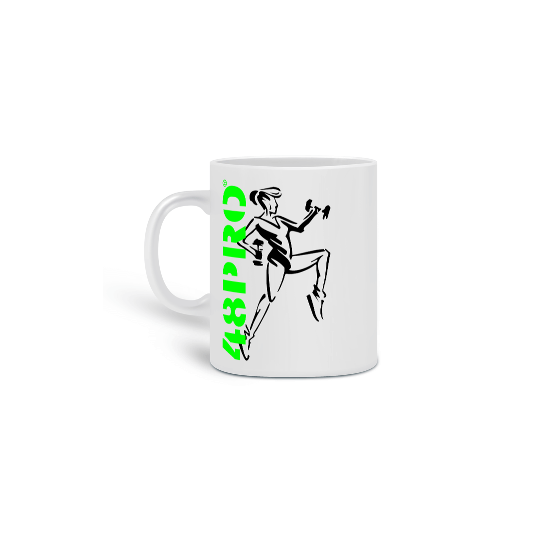 Nome do produto: CANECA BRANCA - FITNESS GIRL 48 PRO ORIGINAL LIFESTYLE
