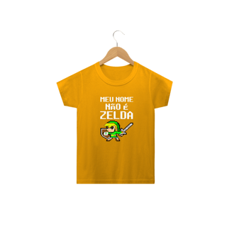 Nome do produto Camiseta Infantil - Meu nome não é Zelda - Link
