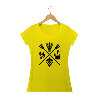 Nome do produto Camiseta Babylook Fórmula Cerveja II (Estampa Preta)