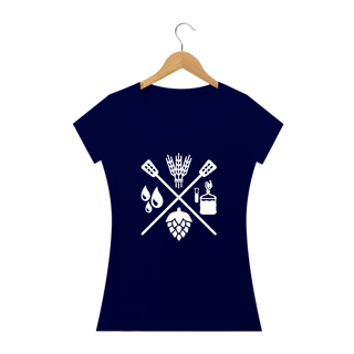 Nome do produto Camiseta Babylook Fórmula Cerveja II (Estampa Branca)