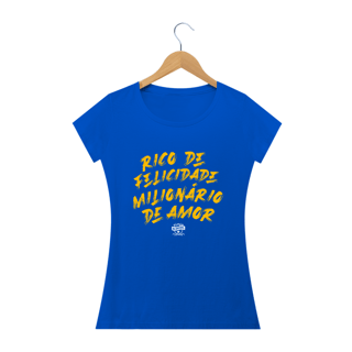 Nome do produto Camiseta Babylook Aliados - Rico de Felicidade